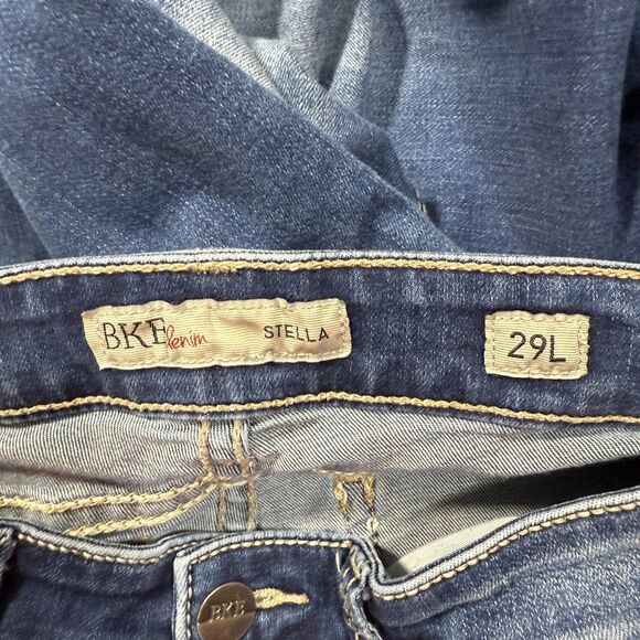Bke Stella Jeans Womens 29 Bootcut Blue Stonewash 29x32 - Picture 3 of 11